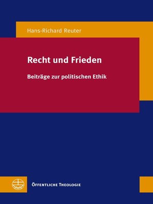 cover image of Recht und Frieden